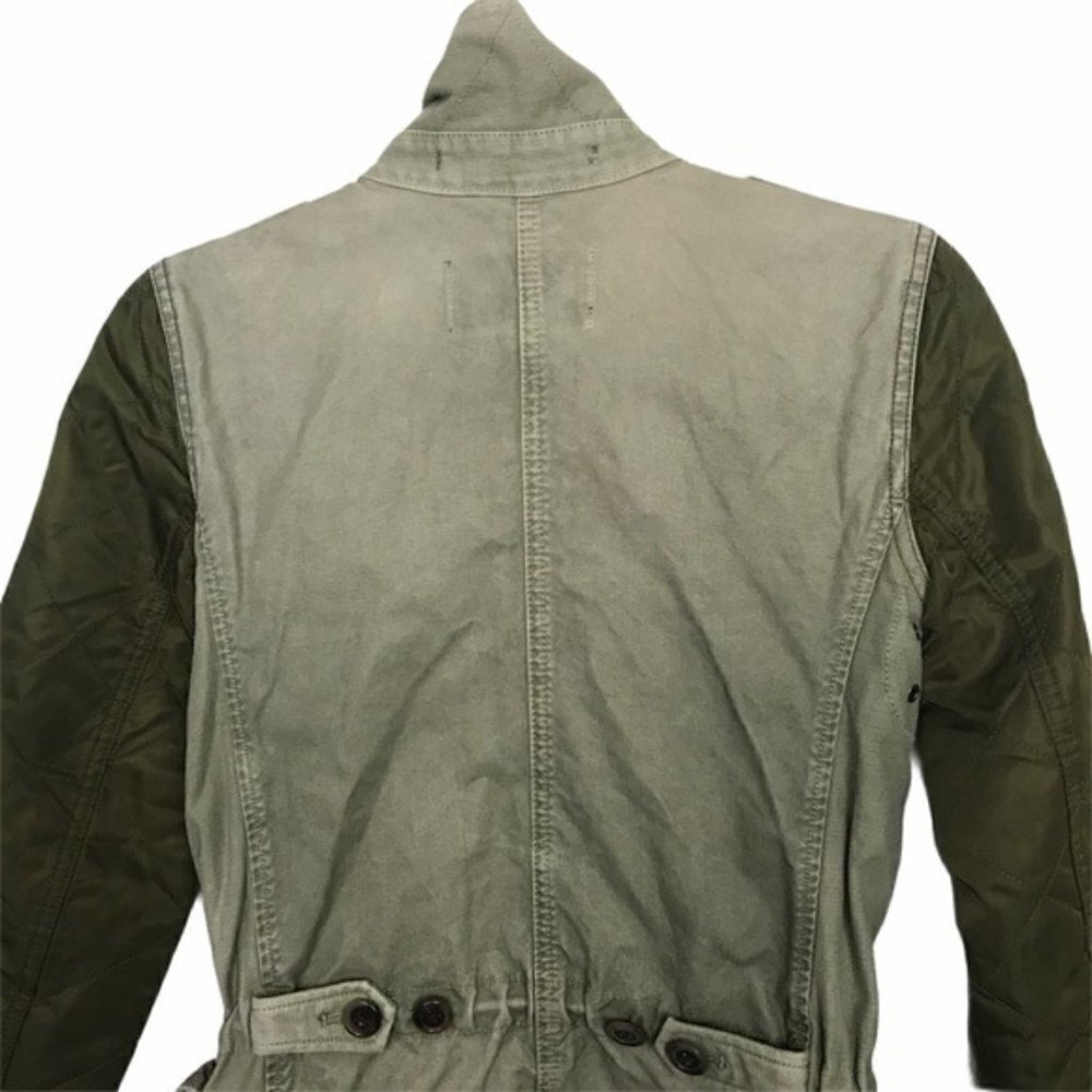 J Crew Green Quilted Boyfriend Fatigue Utility Jacket - Picture 5 of 9